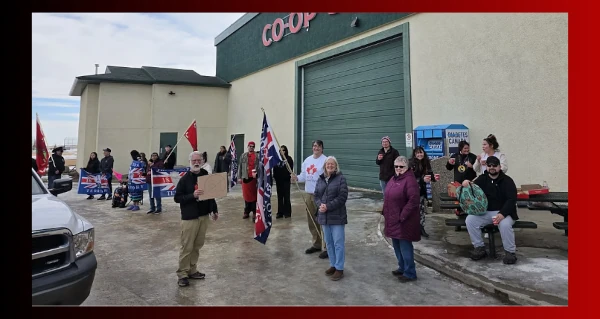 Article | Protestors gather outside Stay Free Alberta event in Wetaskiwin to 'remind' people about Treaties by Will Vasseur Western Standard