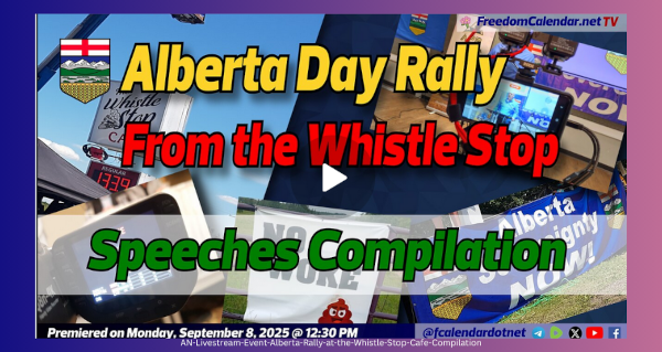 Livestream Event | Alberta Rally at the Whistle Stop Cafe (Compilation)  Rally organized bye the Whistle Stop Cafe Recorded by the FreedomCalendar.net