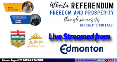 Recorded Event | Alberta Prosperity Project Townhall in Edmonton by the Alberta Prosperity Project Livestreamed by the FreedomCalendar.net