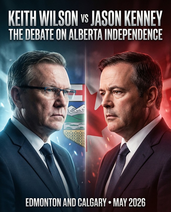 Debate Event | May | Calgary & Edmonton | Keith Wilson vs Jason Kenny: The Debate on Alberta Independence
