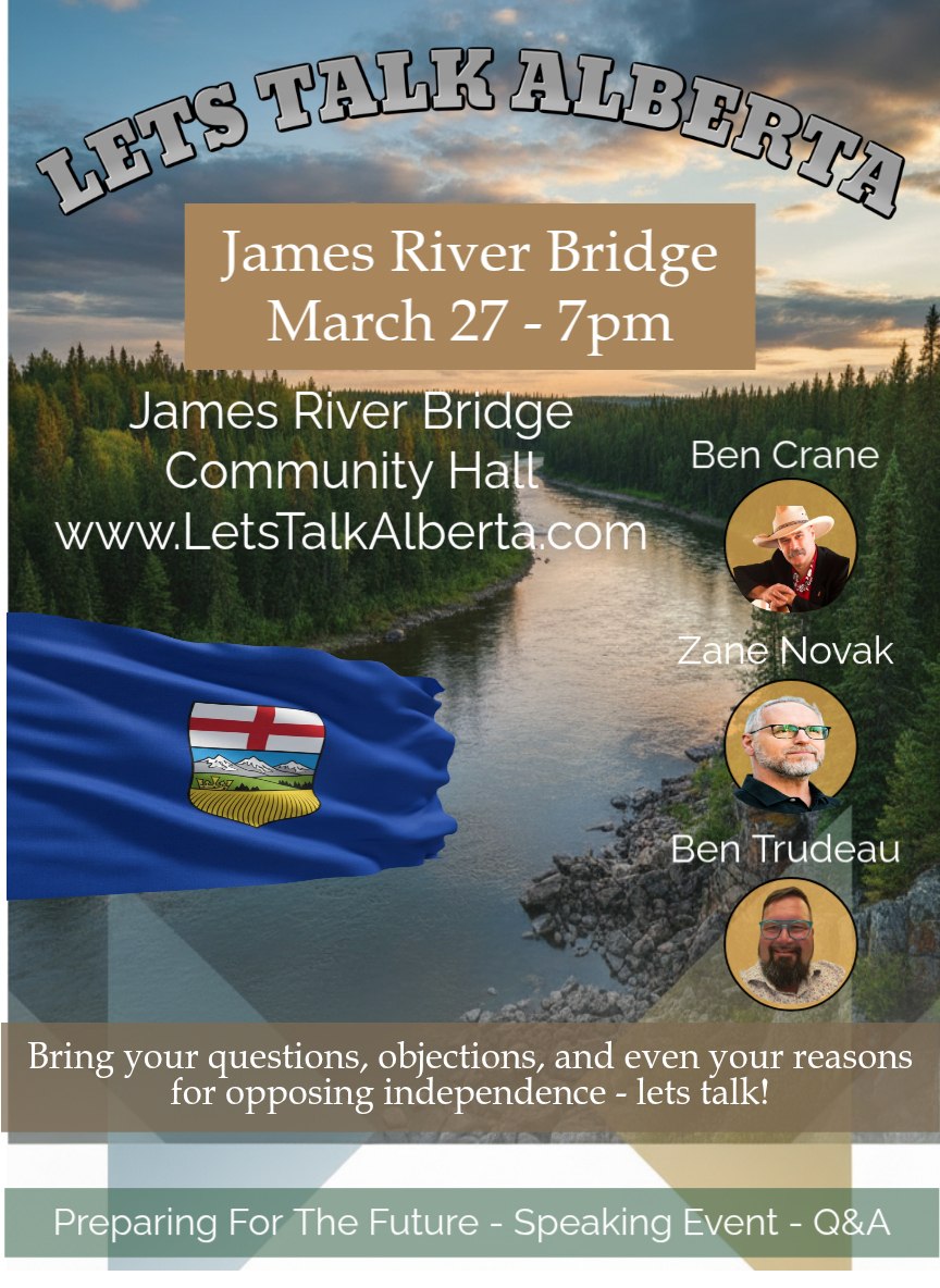 Townhall Event |  Friday,  March  27 | James River Bridge| Let's Talk Alberta Tour (2)