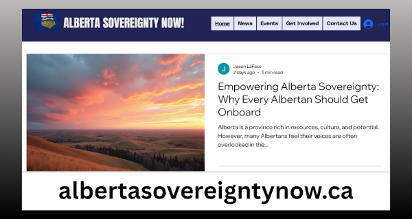 Website | Alberta Sovereignty Now by Jason LaFace | Alberta Sovereignty Now
