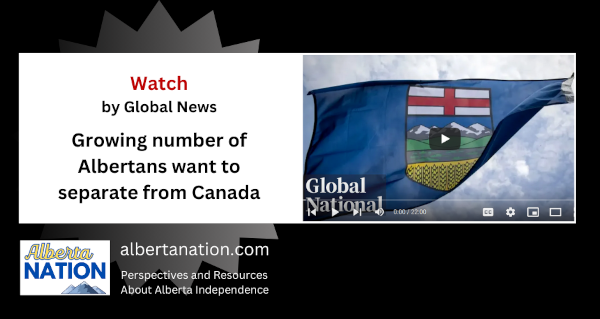 Watch | By Global News | Growing number of Albertans want to separate from Canada