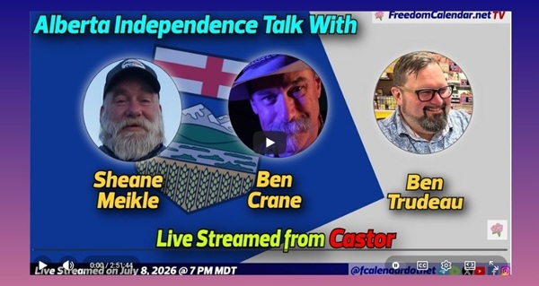 Video | FreedomCalendar.net TV #0C5: Let's Talk Alberta in Castor (LiveStream) by FreedomCalendar.ent
