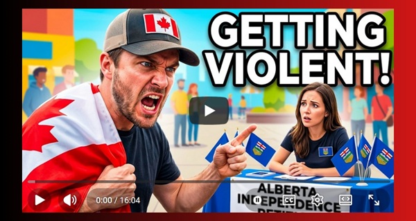 Video | Prepare for Alberta independence opponents to get violent! by Cory Morgan
